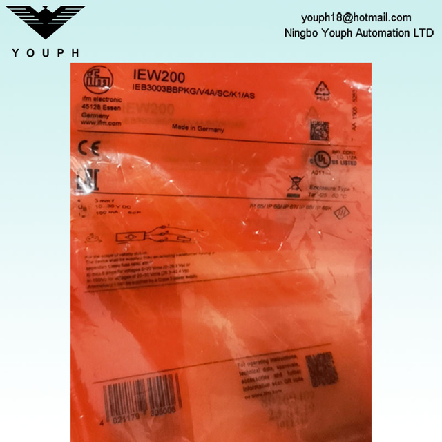 IFM IEW200 IEB3003BBPKG/V4A/SC/K1/AS Inductive Sensor