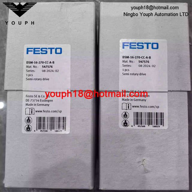 Festo DSM-16-270-CC-A-B 547576 M5 port Shock absorber aluminium alloy Semi-rotary drive