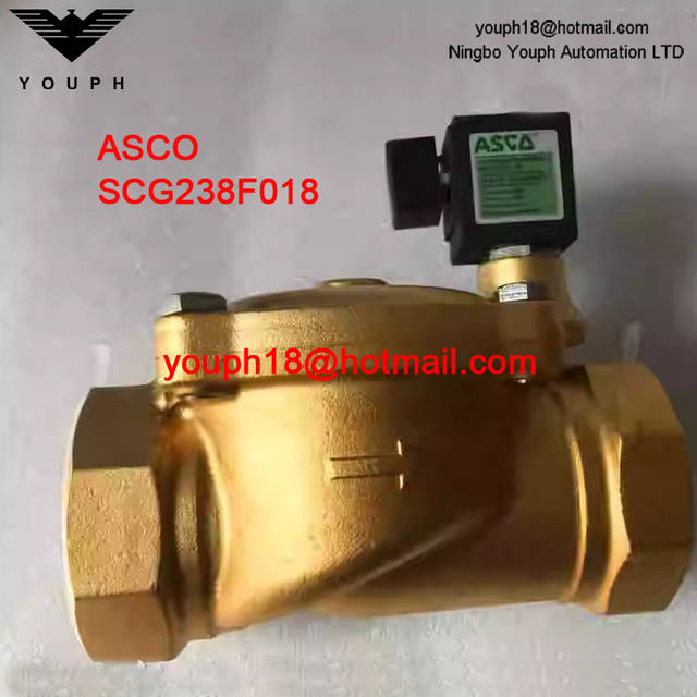 ASCO 238 SCG238D018 2 inches Normally Closed Brass Solenoid Valve