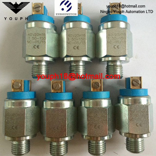 Euroswitch 40V10H16 40V10H17 40V20H16 40V20H17 T50-150 40 40V Piston-operated pressure switch