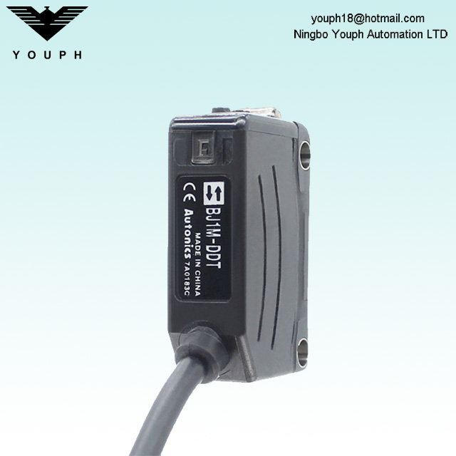 Autonics BJ1M-DDT BJ1M-DDT-P Miniature and built-in Amplifier Diffuse Reflective Photo Sensor