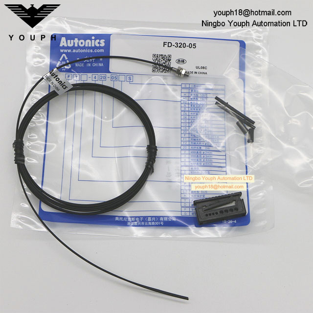 AUTONICS FD-320-05 Diffuse Reflective Type Fiber Optic Cable Photo Sensor