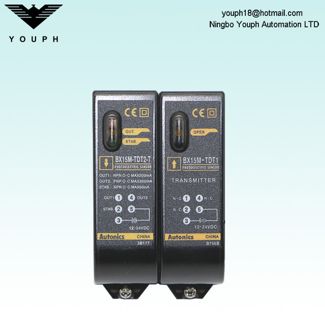 Autonics BX15M-TDT BX15M-TDT-T Through-beam DC Power Photoelectric Sensor