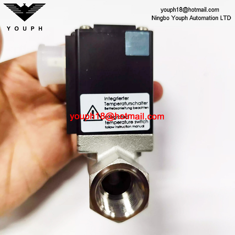 Burkert 00049987 0290 A Series G1/2" FKM Diaphragm Servo-controlled Stainless Steel Solenoid Valve