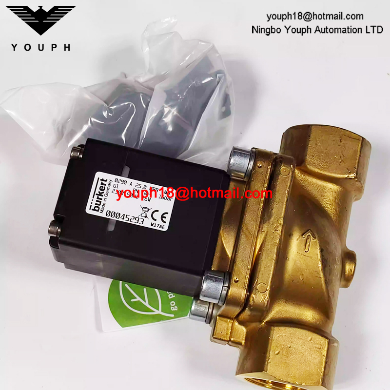 Burkert 00045293 0290 A 25,0 NBR MS 230V 50Hz 16W G1" Servo-controlled Solenoid Valve