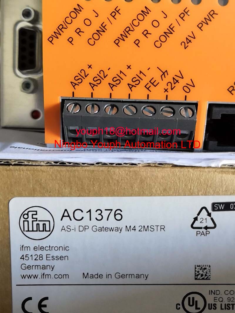 IFM AC1376 AS-Interface PROFIBUS DP gateway AS-i DP Gateway M4 2MSTR