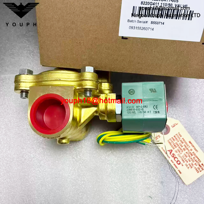 8220G411 110/50 120/60 ASCO 1NPT Solenoid Valve