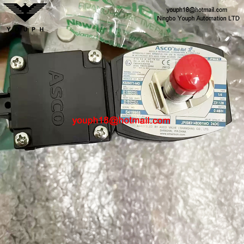 JPIS8314B301MO 24DC ASCO 1/4NPT IS Explosion-Proof Solenoid Valve