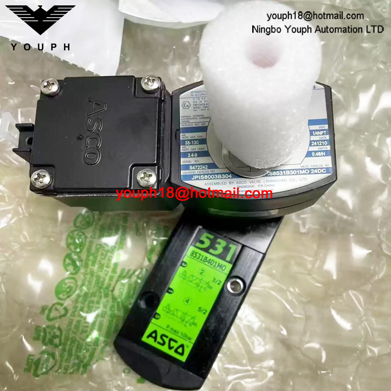 JPIS8531B301MO 24DC ASCO 1/4NPT Intrinsically Safe Solenoid Valve