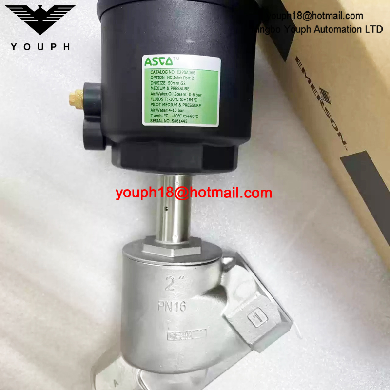 E290A068 ASCO G2(DN 50) Pneumatic Angle Valve