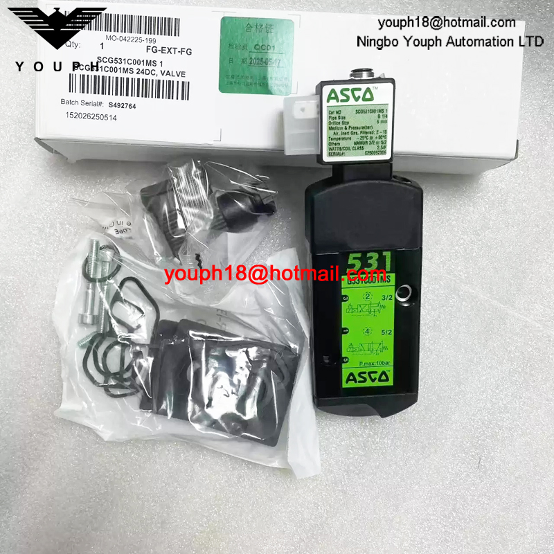 SCG531C001MS 24DC ASCO G1/4 Solenoid Valve
