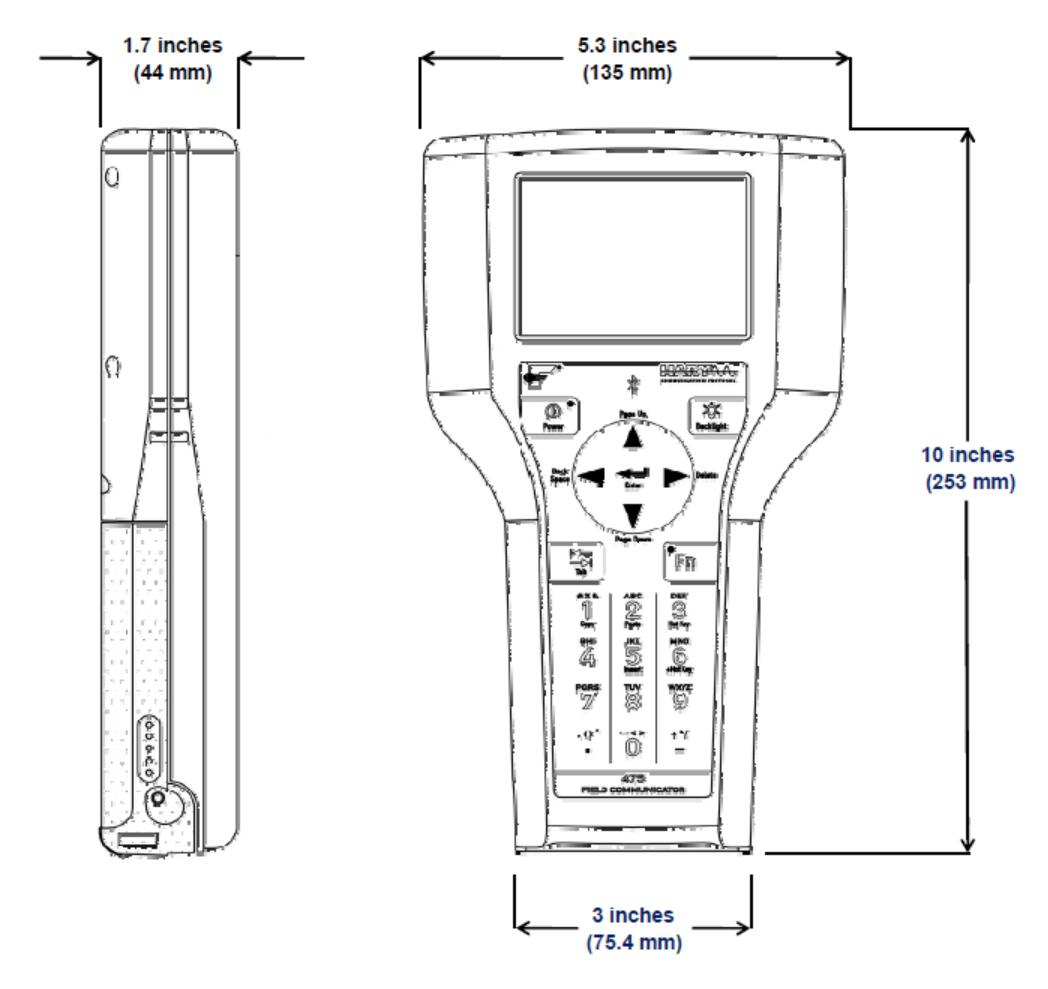 Emerson 475 Field Communicator Drawing
