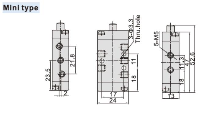M5R05 Dimensions Diagram