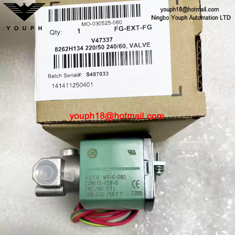 8262H134 220/50 ASCO 1/4NPT Solenoid Valve