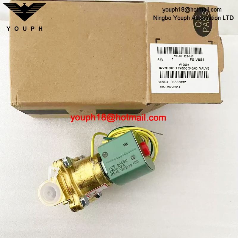 8222G002LT 220/50 ASCO 1/2NPT Low Temperature Solenoid Valve