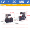 Airtac 4V120-M5 4V100 Series Double Control Solenoid Valve