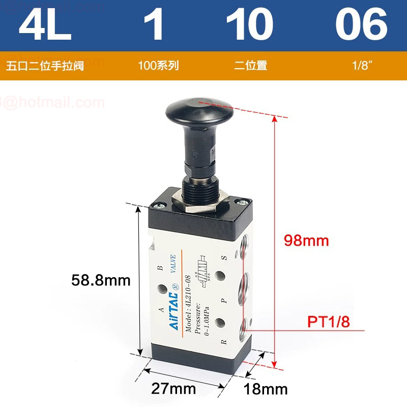 Airtac 4L110-06 4L Series Push pull Valve