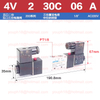 Airtac 4V230C-06 4V230C-08 30E: Double Solenoid 5/3 way Exhaust Center Solenoid Valve