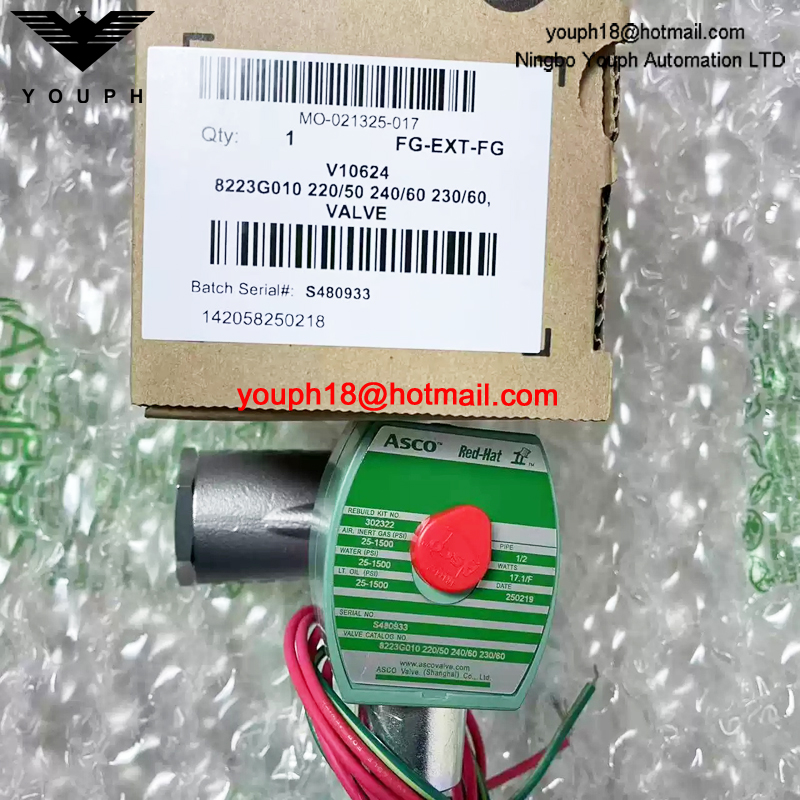 8223G010 220/50 ASCO 1/2NPT Stainless Steel Solenoid Valve