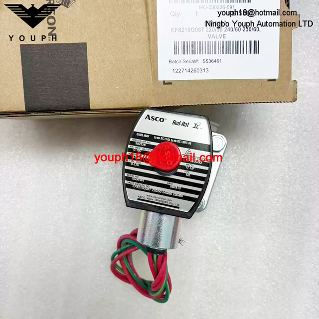 EF8210G087 220/50 ASCO 1/2NPT Explosion-Proof Solenoid Valve