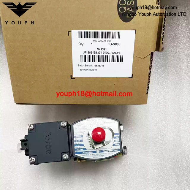 JPIS8316B301 24DC ASCO 1/4NPT Intrinsically Safe Solenoid Valve