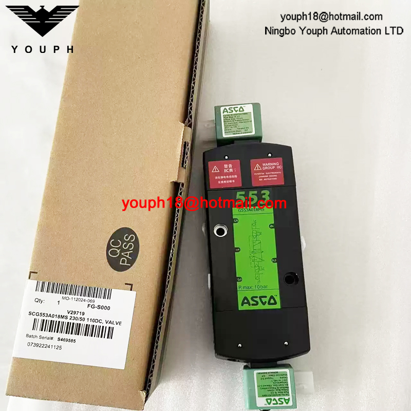 SCG553A018MS 230/50 ASCO G1/2 Solenoid Valve