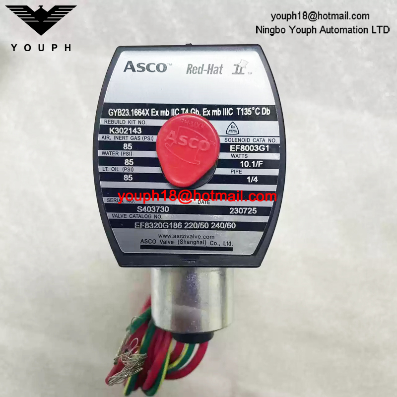 EF8320G186 220/50 ASCO 1/4NPT Electromagnetic Valve