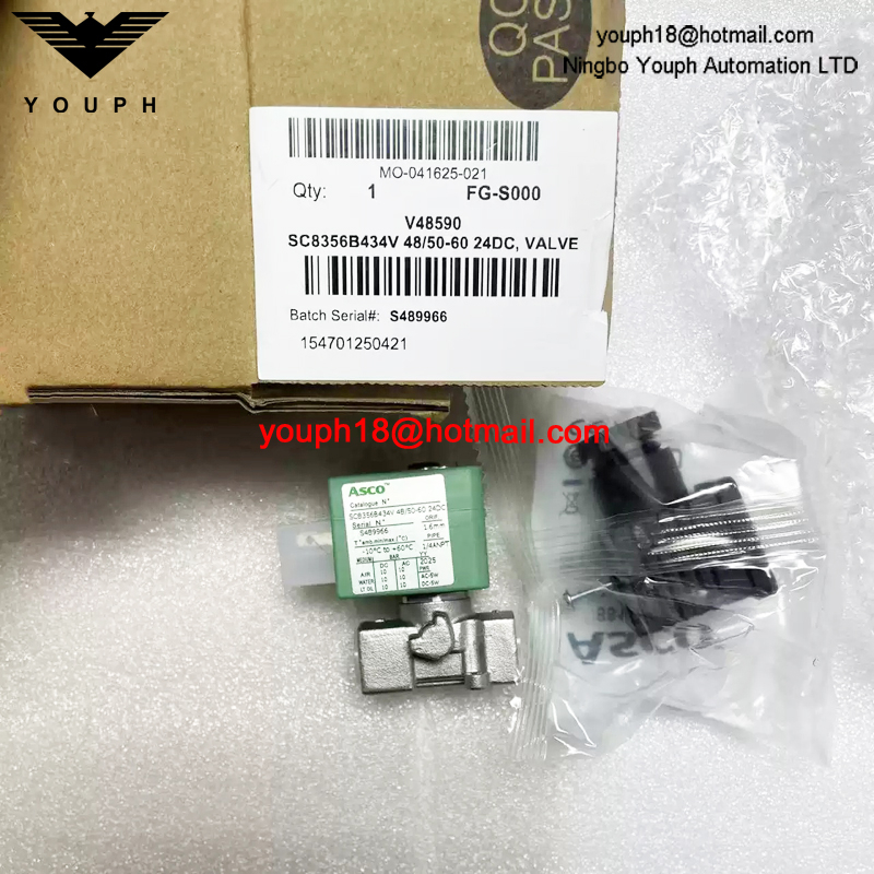 SC8356B434V 24DC ASCO 1/4NPT Solenoid Valve