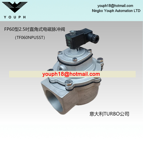 Italy Turbo FP60 TF060NPUSST 2.5" Threaded Diaphragm Pulse VALVE