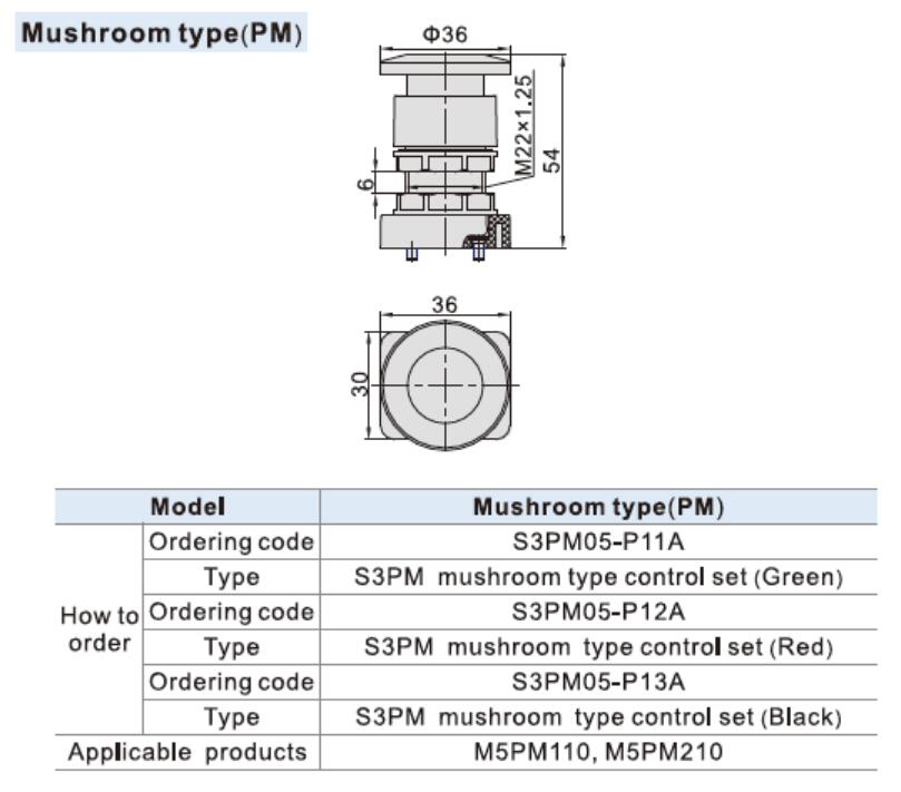 M5PM210-08 Dimensions Diagram