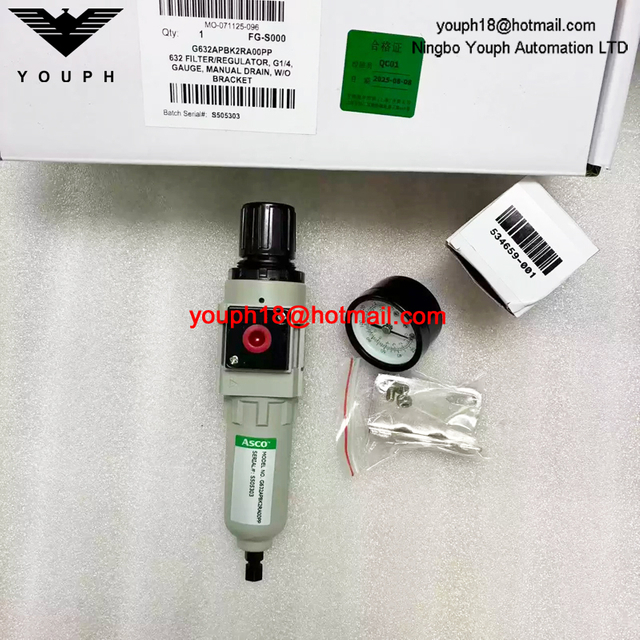 G632APBK2RA00PP ASCO G1/4 Filter Pressure Regulator
