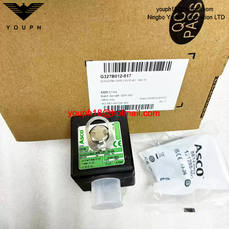 SCG327B012MS 230/50-60 ASCO G1/4 Solenoid Valve
