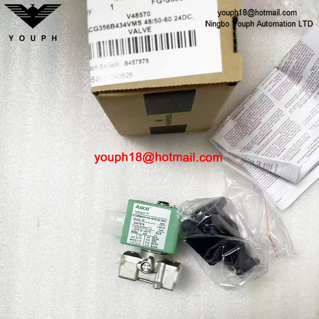 SCG356B434VMS 24DC ASCO G1/4 Stainless Steel Solenoid Valve