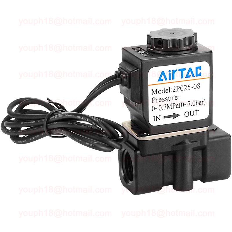 Airtac 2P025-08 G1/4 Normally Closed 2-Way Fluid Control Solenoid Valve