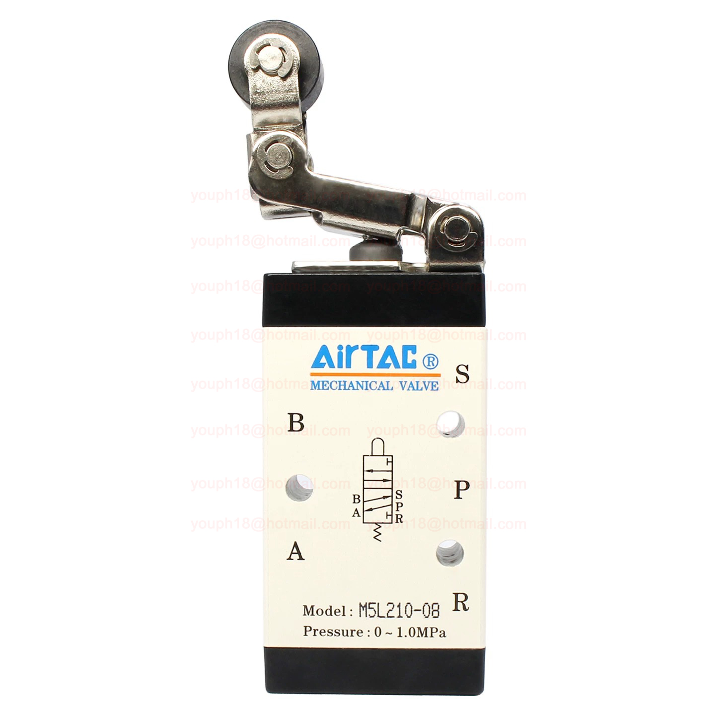 Airtac M5L210-08 G1/4" 5/2-way M5 Series Roller Free Return Control Valve