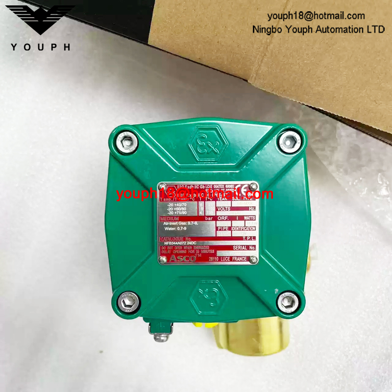 NFB344A072 24DC ASCO 3/8NPT Explosion-Proof Solenoid Valve