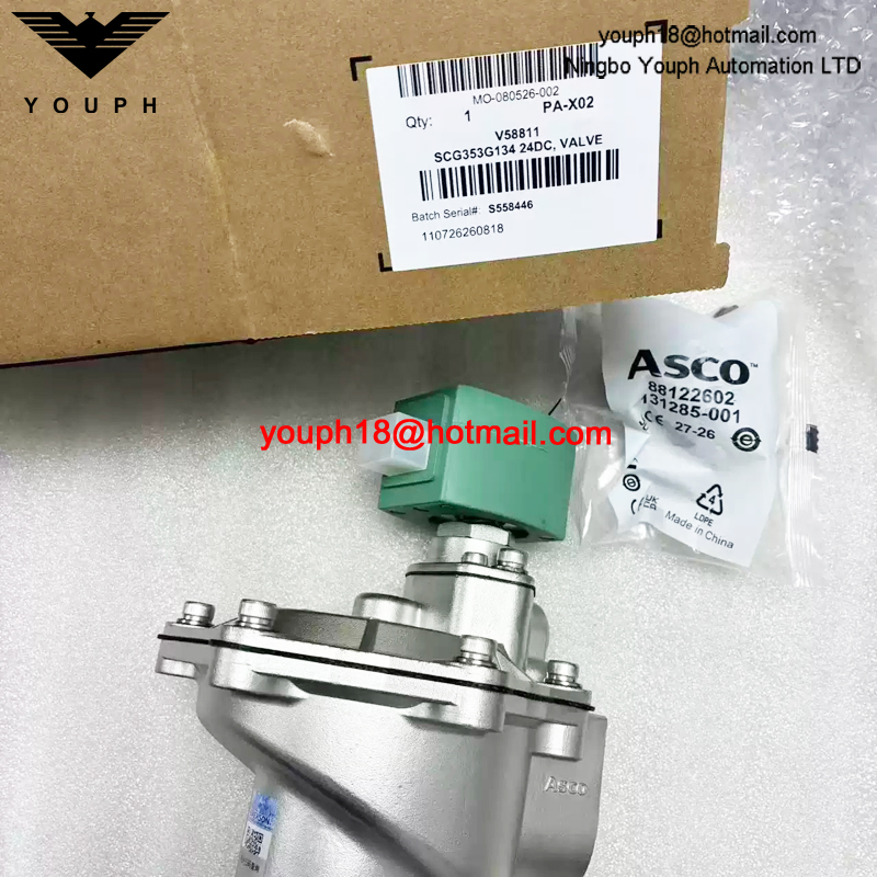 SCG353G134 24DC ASCO G1 1/2 Stainless Steel Pulse Jet Valve
