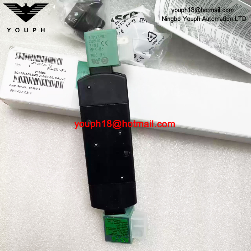 SC8551A018MS 230/50-60 ASCO 1/4NPT Solenoid Valve