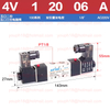 Airtac 4V120-06 G1/8" 4V Series Double Coil Solenoid Valve