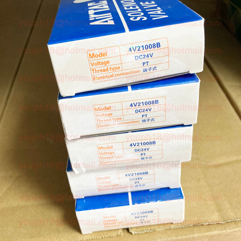Airtac 4V210-08 G1/4" 4V200 Series 5/2 Way Solenoid Valve