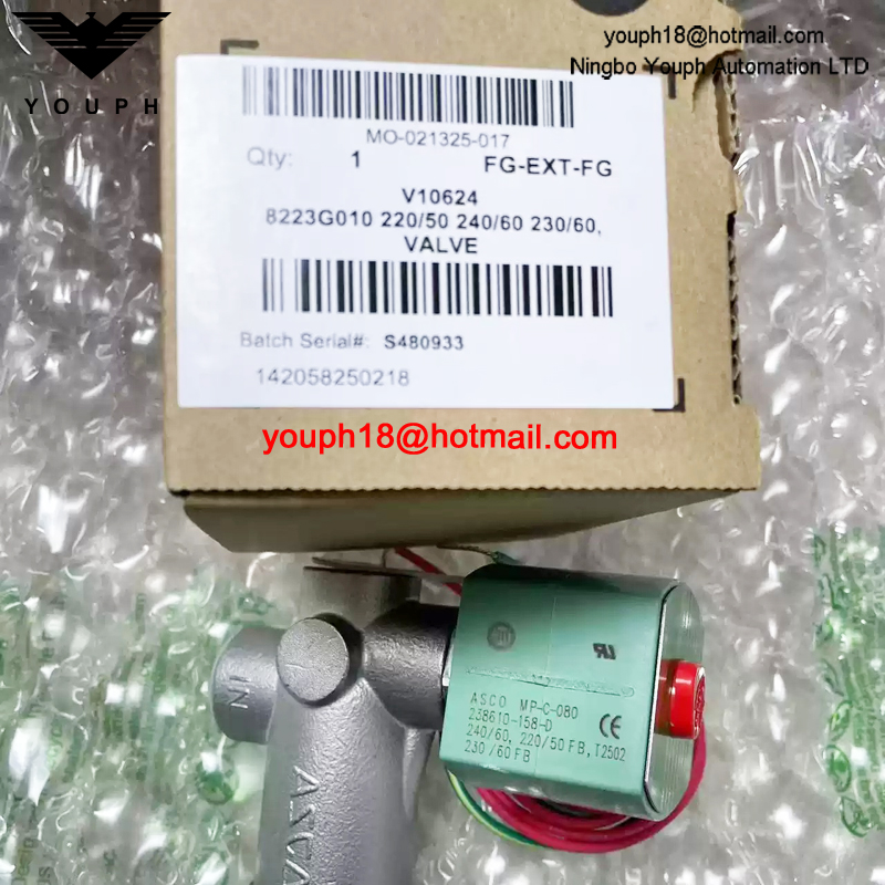 8223G010 220/50 ASCO 1/2NPT Stainless Steel Solenoid Valve