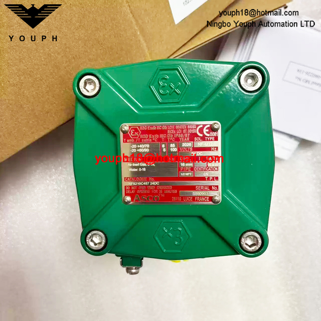 NF8210C487 24DC ASCO 1/2NPT Explosion-Proof Solenoid Valve