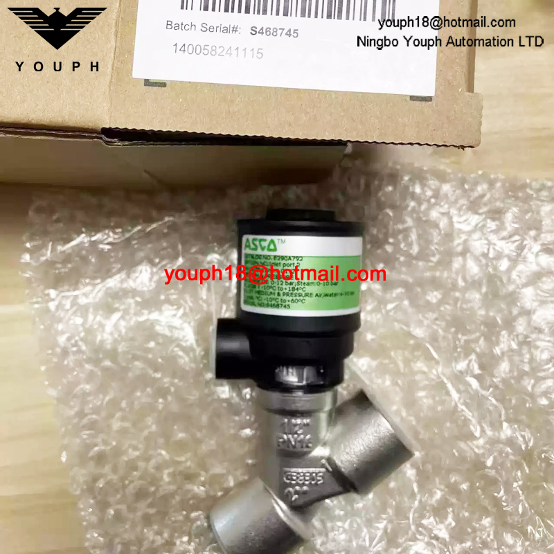E290A792 ASCO G1/2(DN 15) Pneumatic Angle Valve