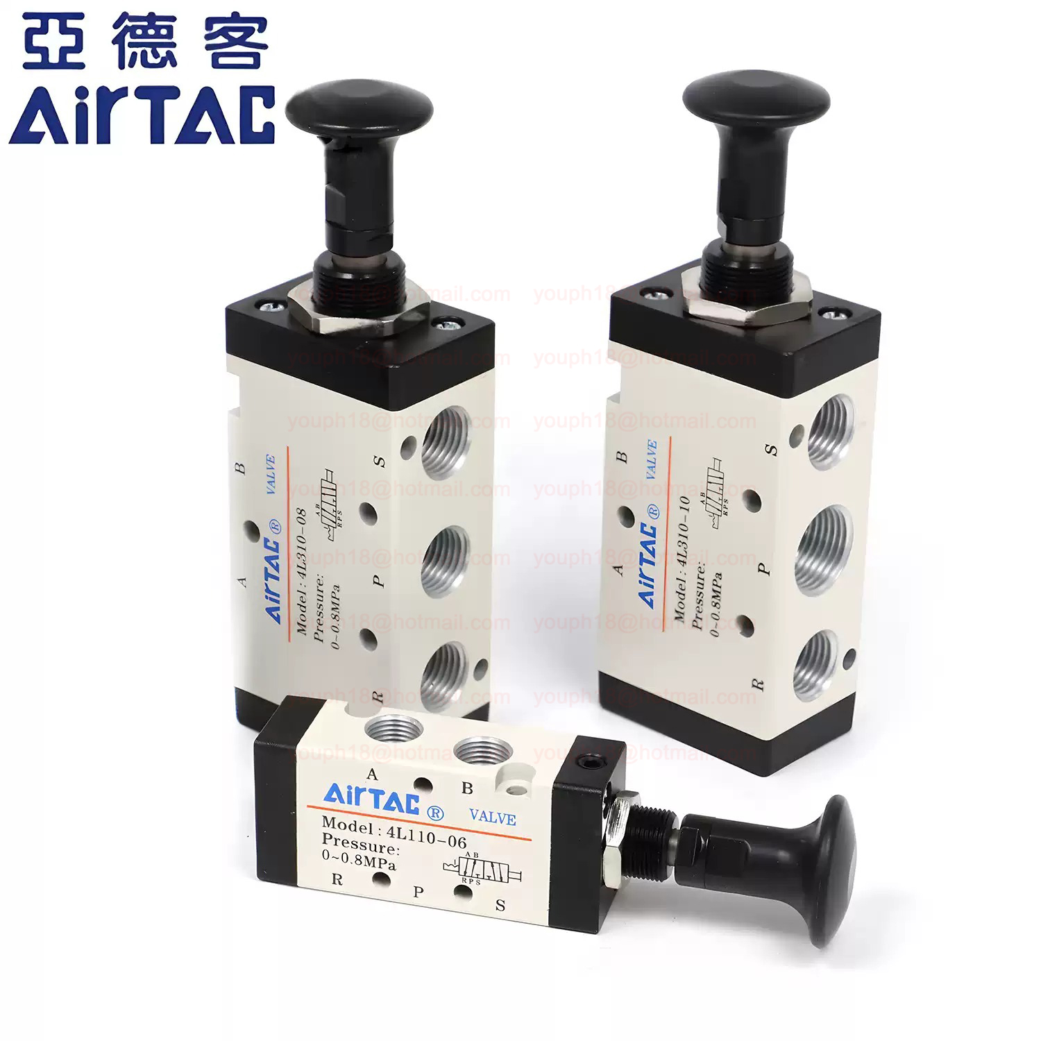 Airtac 4L310-10 G3/8" 5/2-way 4L Series Push-pull Valve