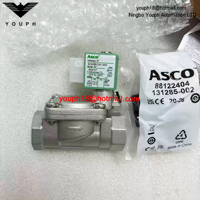 SCG238D103V 24DC ASCO G3/4 Stainless Steel Electromagnetic Valve