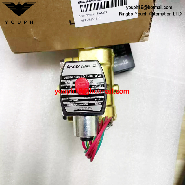 EF8210G004 220/50 240/60 ASCO 1NPT Ex-Proof Solenoid Valve