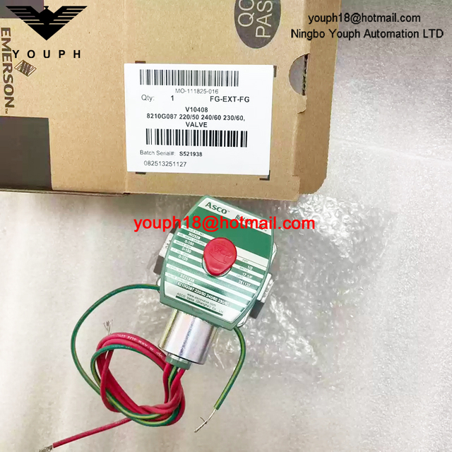 8210G087 220/50 ASCO 1/2NPT Stainless Steel Solenoid Valve