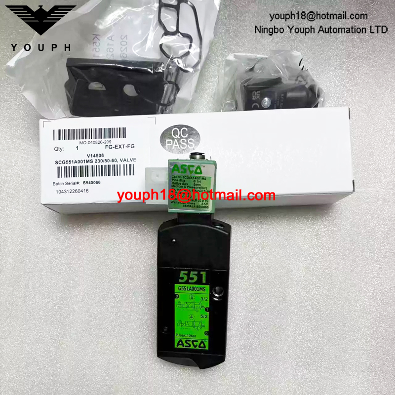 SCG551A001MS 230/50 ASCO G1/4 Solenoid Valve