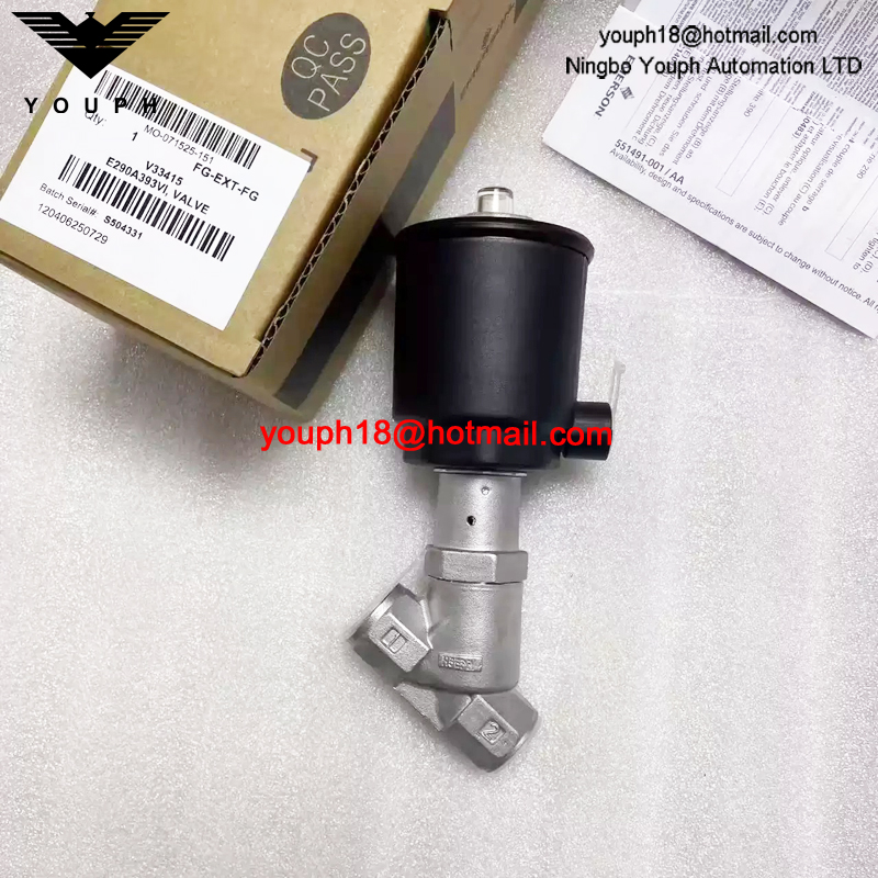 E290A393VI ASCO G1/2(DN 15) Pneumatic Angle Seat Valve
