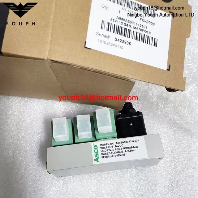 A986A5001112101 ASCO Solenoid Valve